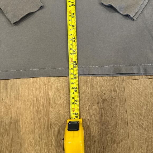 Men's grey long sleeve pocket tee Size S - Picture 4 of 6